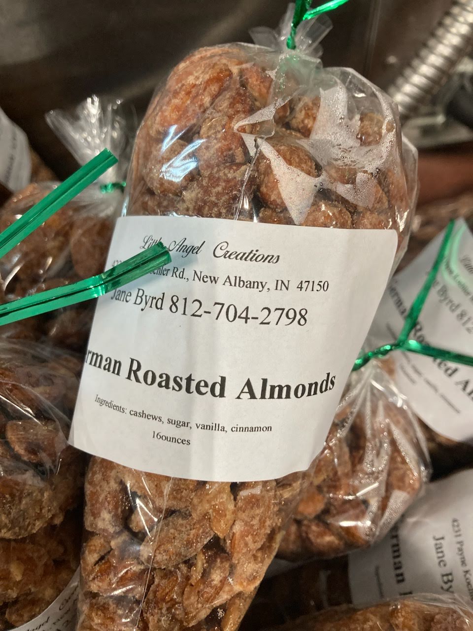 bag of cinnamon roasted almonds